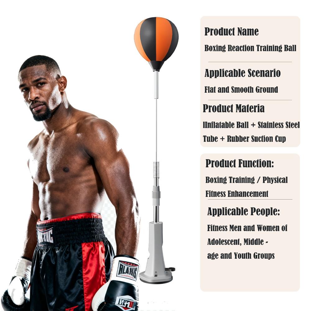 Professional Cobra Reflex Bag with Stand - Height Adjustable Heavy Duty Boxing Ball for Home Gym