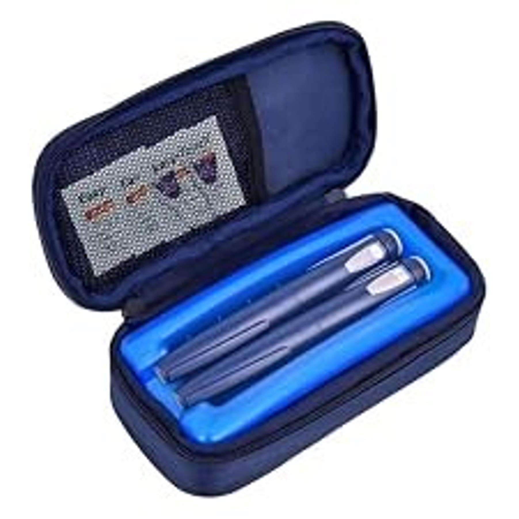 Insulin Vial Cooler Travel Case - TSA-Approved Portable Refrigerated Medicine Bag with Protective Ice Brick, Keeps Diabetes Medication Cool During TravelGift