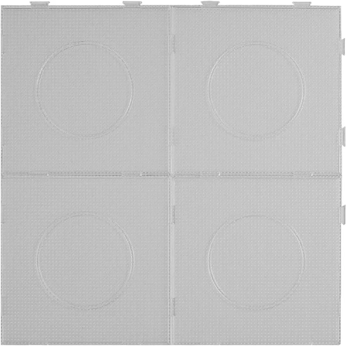 4 count 2.6mm Fuse Beads Boards, Pegboards Kits with 5 Ironing Paper | Large Square Clear Plastic Pegboards,for Aldult DIY Make Craft