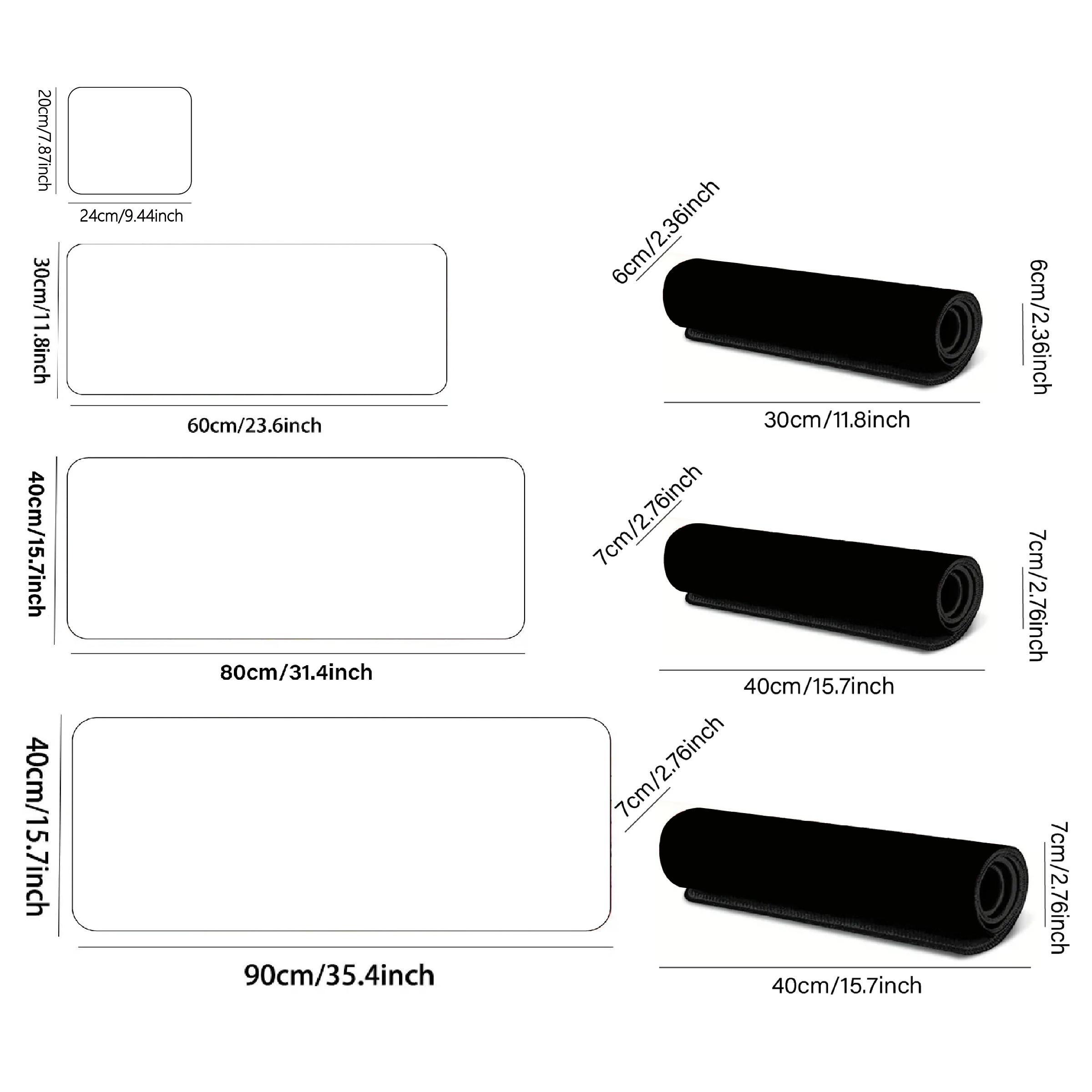 Python Essential Shortcuts Cheat Sheet Mouse Pad, Non-slip Rubber Base Stitched Edge Mouse Pad, Office Desk Pad for Home Office Game