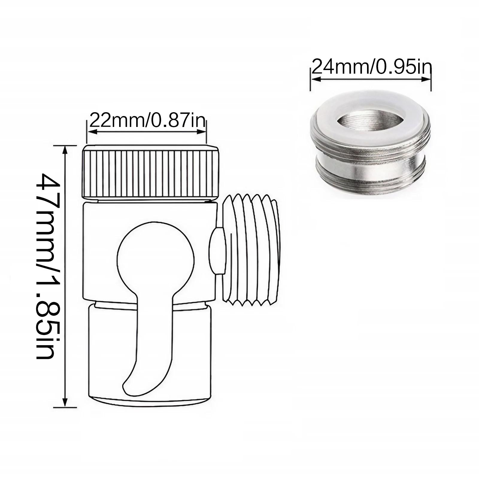 Multi-Function Quick Connect Faucet Adapter Leakproof Water Switch Valve for Washing Machine Shower Garden Hose Dual Outlet Mode Universal Fit Kitchen Bathroom Outdoor