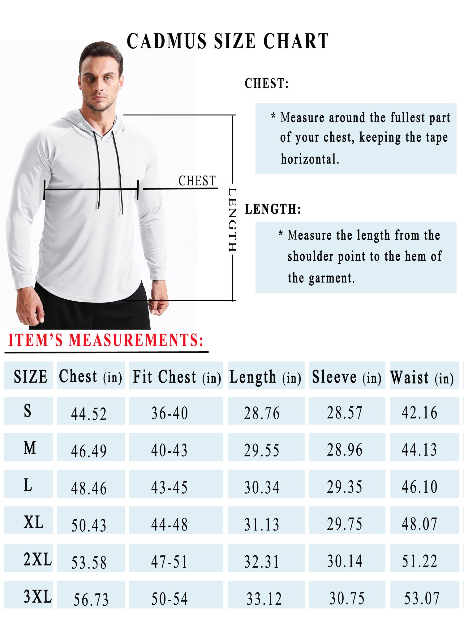 Cadmus Men's Athletic Hoodie - Long Sleeve Mesh Fabric for Running, Hiking, Fishing & Gym Wear - Lightweight, Durable & Breathable