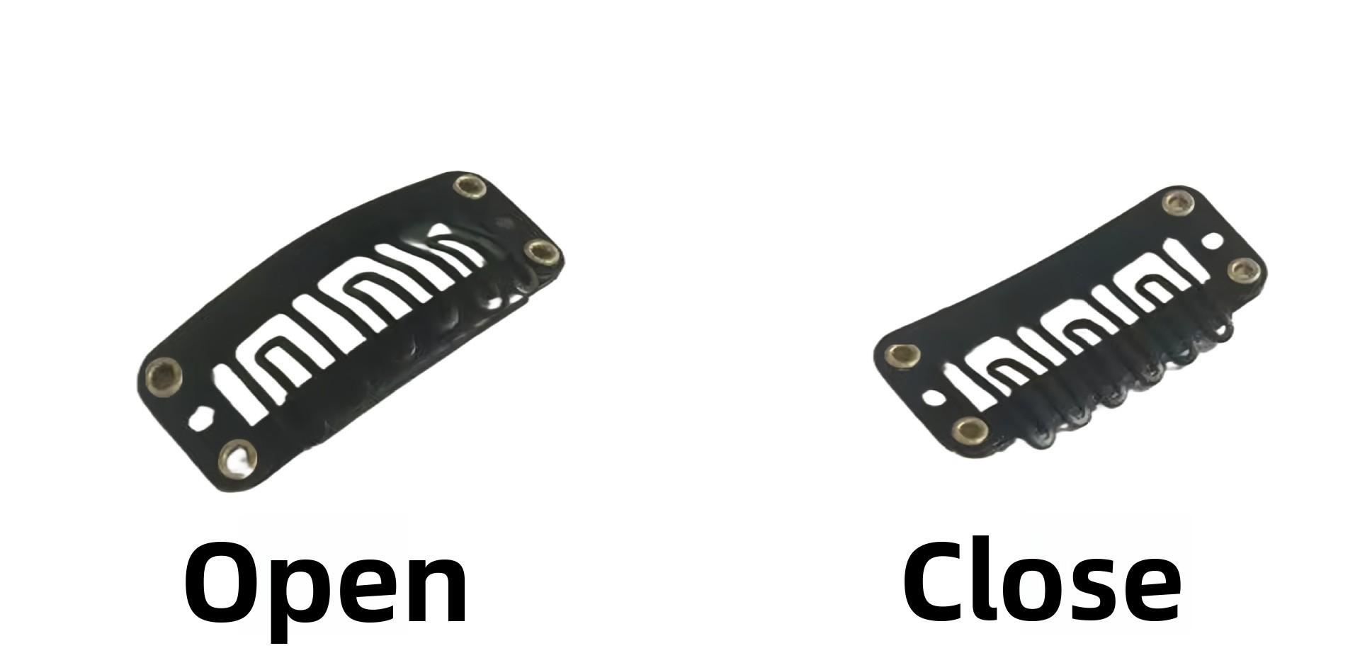 Shiny Metallic Clip in Hair Extensions Laser Colored Highlight Wig Pieces for Women Party Daily Use