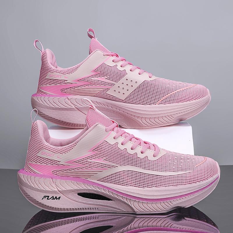 Spring New Casual Sports Shoes, High-Quality Running Shoes for Couples, Comfortable Soft Thick Sole, Breathable Mesh, Anti-Slip Sole