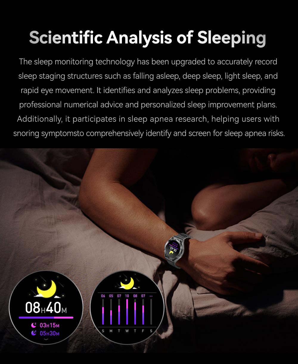 F33 Business Smart Watch with Earbuds 1.43 Inch AMOLED HD Display Bluetooth Calling Health Tracking Long Battery Life