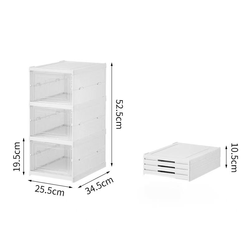 Stackable shoe storage box set, featuring front-opening waterproof transparent plastic storage boxes for easy access, perfect for wardrobes and entryways, shoe storage boxes