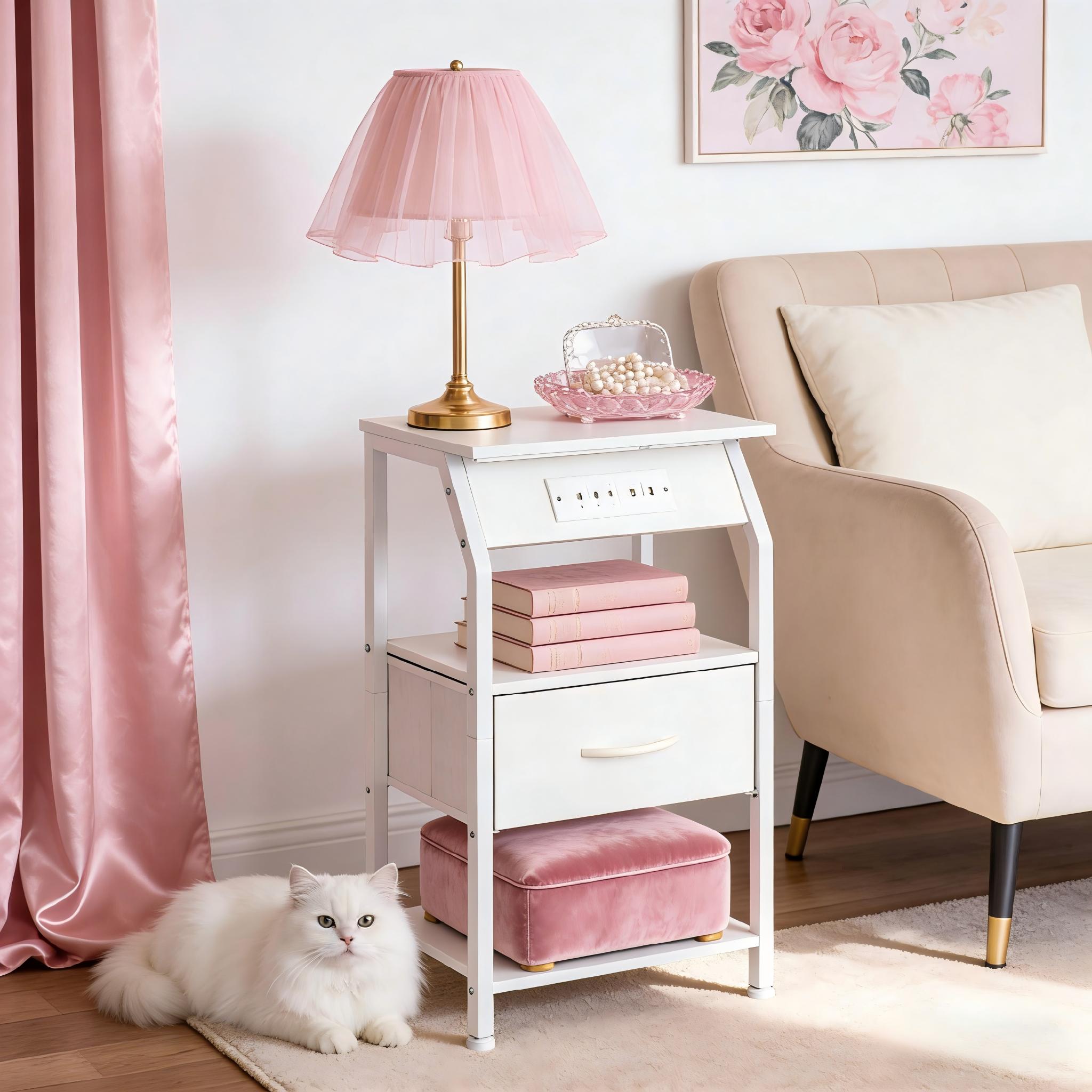 【Prime Day】9 Drawer Dresser for Bedroom, Storage Organizer with 9 Drawers, Chest of Drawers with Fabric Bins, Sturdy Metal Frame, Wood Tabletop for Guest Room, Closet, Entryway, Nursery