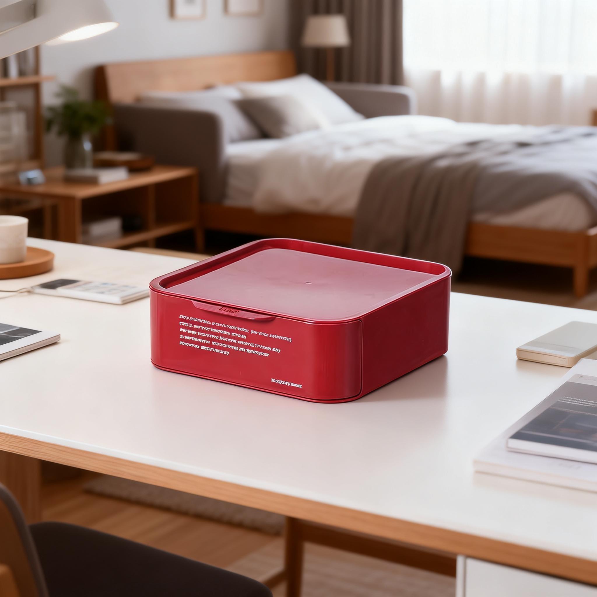 Drawer Organizer - Modular Desktop Storage System, Stackable Plastic Drawers, Non-Slip Base, Space-Saving Vertical Design, Standard Desk Compatible