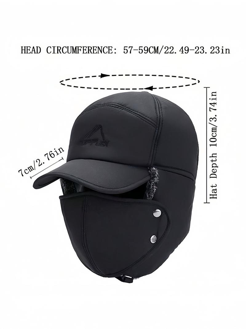 2024 New Style Solid Color Winter Warm Hat, Thickened Ear Flap Hat, Comfortable Fashion Hat for Men & Women, Perfect Cold Weather Gear, Ideal Gift for Him & Her