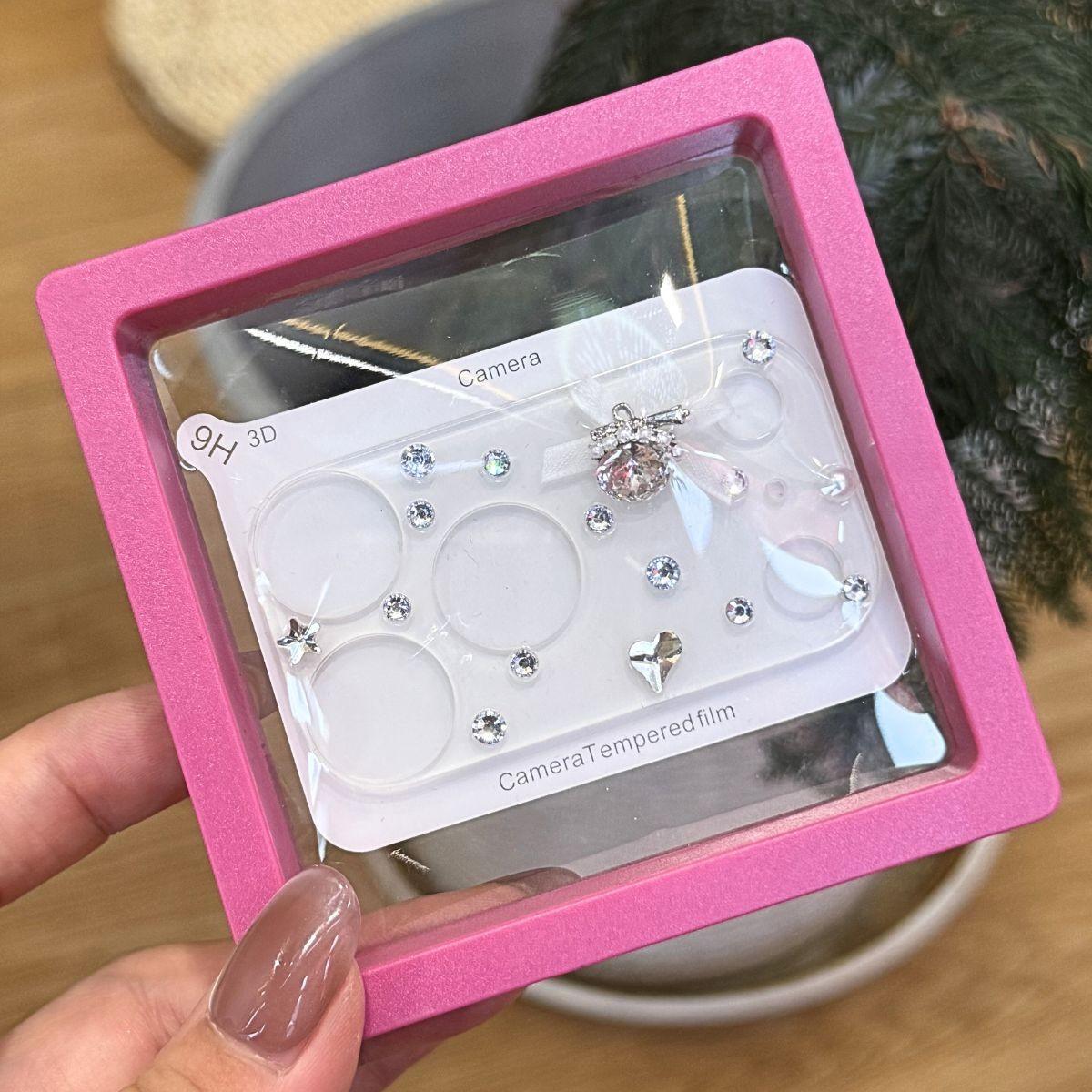 1pcs Shiny Diamond Transparent Tempered Glass Screen Protector Film for Apple iPhone 17 Pro/17 Pro Max, Durable Protective Cover Accessories