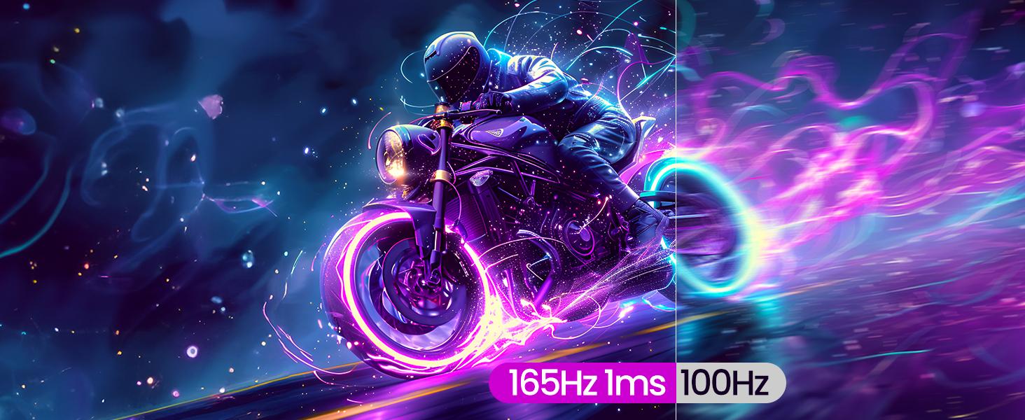 34 Inch Ultrawide Curved Gaming Monitor, 1500R PC Screen 165hz UWQHD 3440x1440, Curved Computer Screen with FreeSync,Multi-Directional Adjustable Base