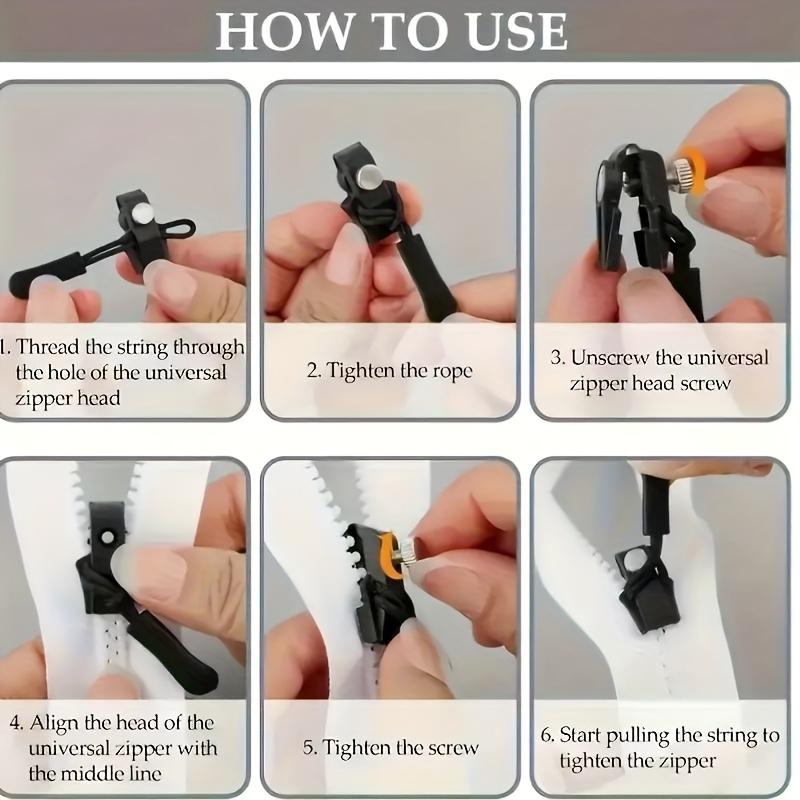 24pcs Universal Zipper Repair Kit for Instant Zipper Fixes, No Sewing Required, Suitable for Jackets, Luggage, Bags - Durable Replacement Zipper Sliders with Easy-to-Install Tools, Jacket Fix, Quick Fix Solution, Outdoor Enthusiasts, Diy Repairers