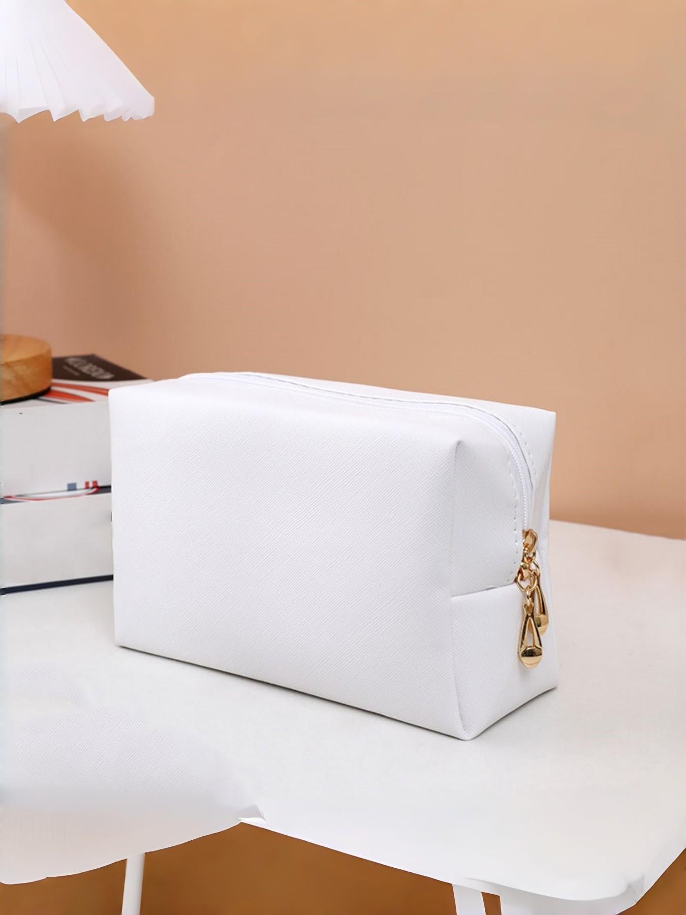 Portable Travel Makeup Bag, Large Capacity Waterproof PU Cosmetic Case, Cosmetics Organizer, Vacation Storage, Durable and Convenient Design