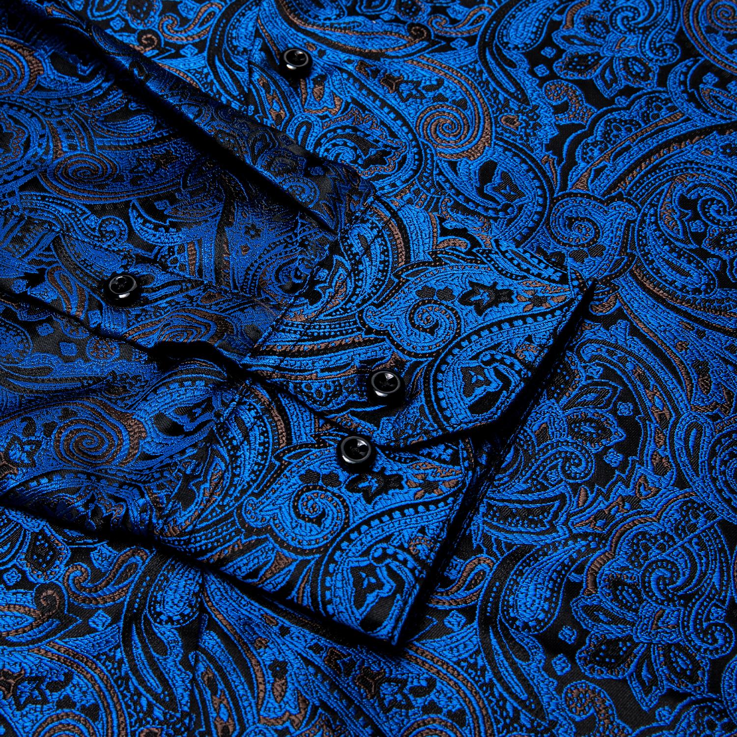 AILISUS Summer Button Down Shirt for Men Paisley Floral Anti-winkle Long Sleeve Shirt Lightweight Breathable Men Top Fashion Vacation Outdoors Menswear For All Seasons AILISUS Summer Button Down Shirt for Men Paisley Floral Anti-winkle Long Sleeve Shirt Lightweight Breathable Men Top Fashion Vacation Outdoors Menswear For All Seasons