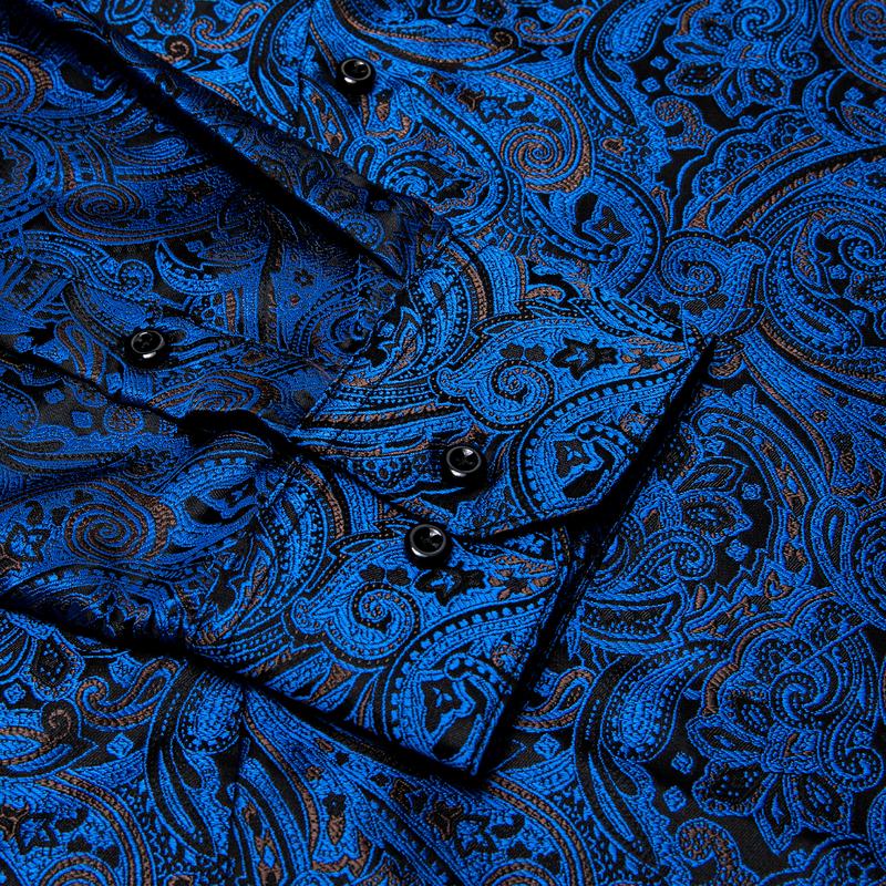 AILISUS Summer Button Down Shirt for Men Paisley Floral Anti-winkle Long Sleeve Shirt Lightweight Breathable Men Top Fashion Vacation Outdoors Menswear For All Seasons AILISUS Summer Button Down Shirt for Men Paisley Floral Anti-winkle Long Sleeve Shirt Lightweight Breathable Men Top Fashion Vacation Outdoors Menswear For All Seasons