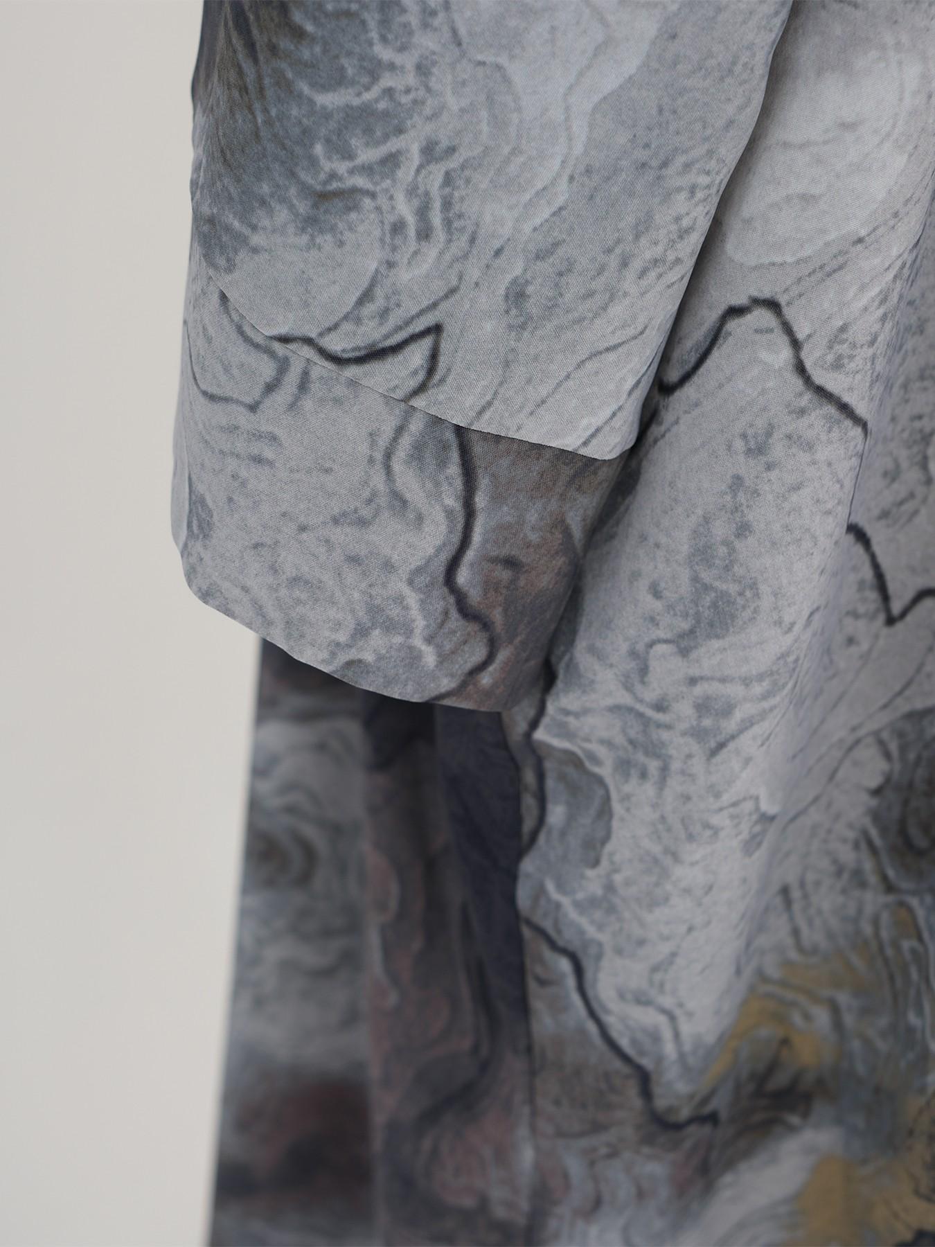 New Muslim Tie-Dye Robe Set with Headscarf, Long Sleeve Casual Fashion, Includes Pockets, Perfect for Ramadan, Abaya Hijab Set, Islamic Clothing