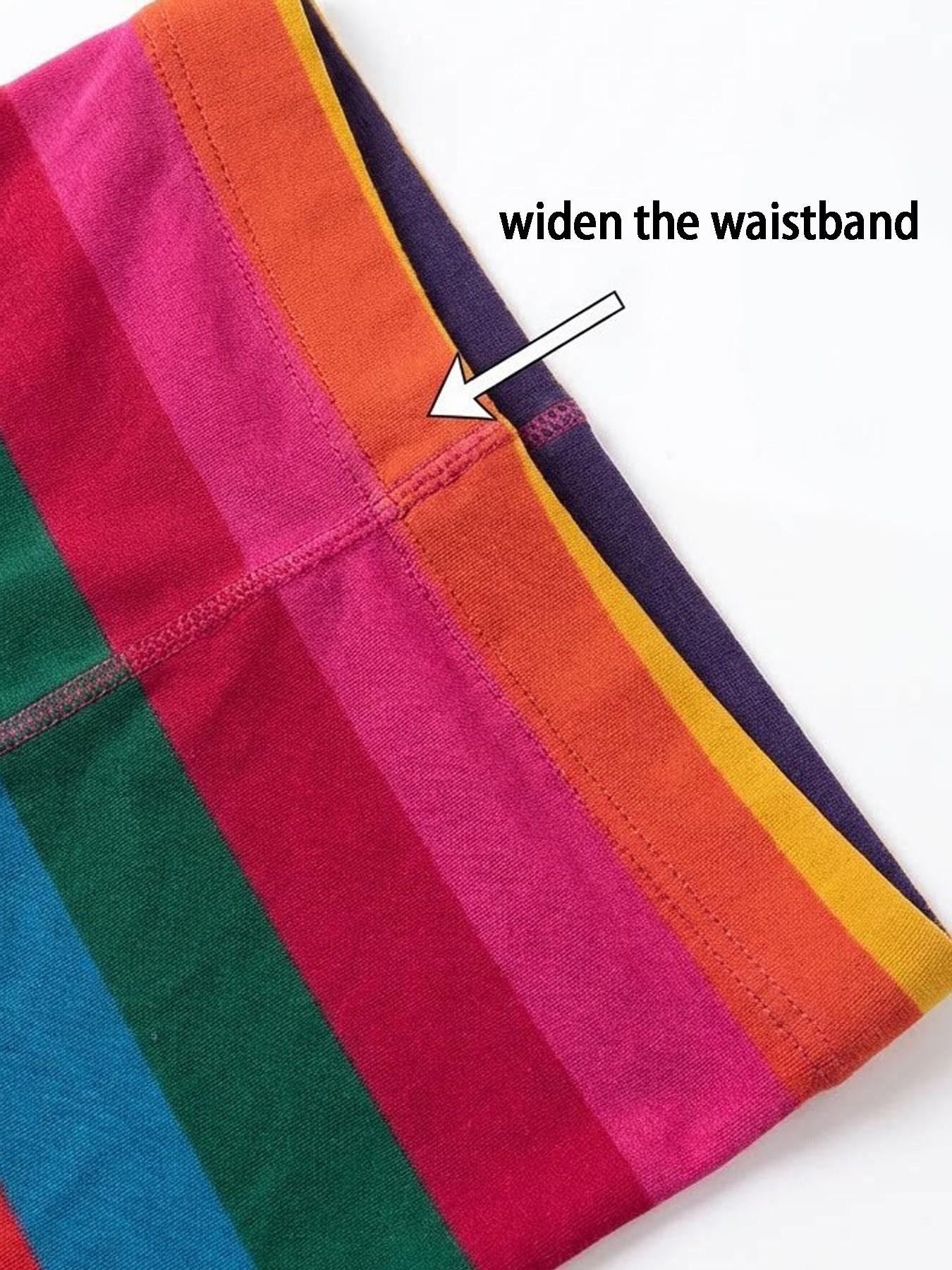 Extreme Minimalist Rainbow Stocking, Dopamine Colorful Stripe Stocking, Summer Thin Anti-Pickup Durable Full-Length Stocking