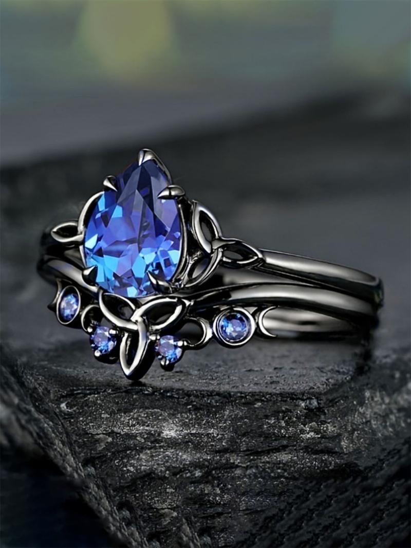 1 PC Charm Cubic Zirconia Ring For Women For Valentine's Day Gift Wedding Anniversary Party Jewelry