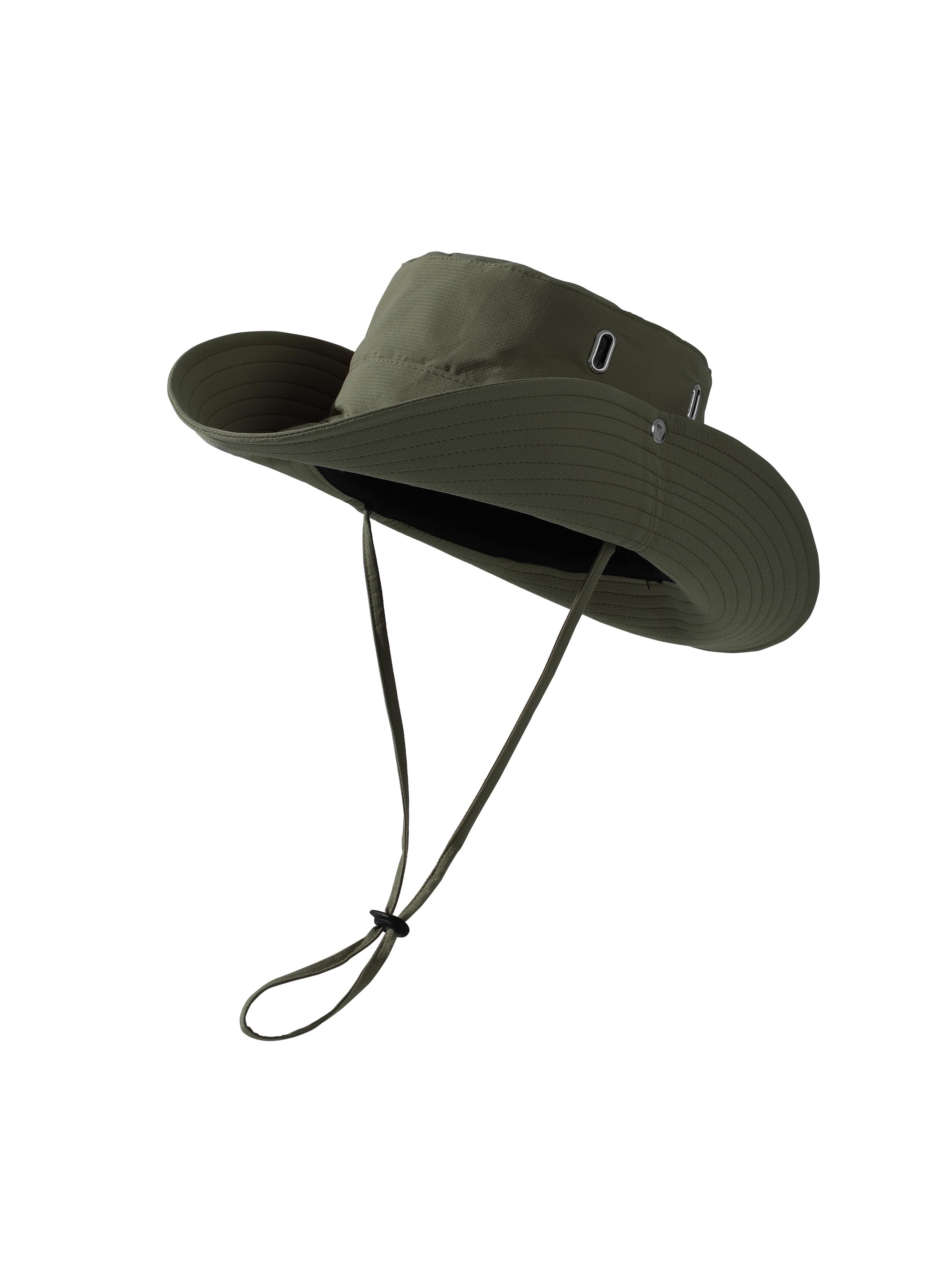 Adjustable Chin Strap Boonie Hat, Outdoor Sun Protection Fisherman Cap, 100% Cationic Polyester, Upf50+, Summer Beach, Travel Style Adjustable Chin Strap Boonie Hat, Outdoor Sun Protection Fisherman Cap, 100% Cationic Polyester, Upf50+, Summer Beach, Travel Style