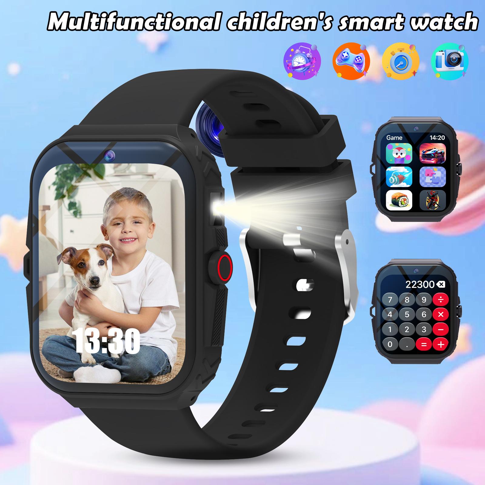 Kids Smart Wearable Watch (1.83 Inch) – Capture Memories with Camera & Growth Album,  Fun Games, Plus Calculator/Calendar/LED Torch, Unisex for Boys & Girls