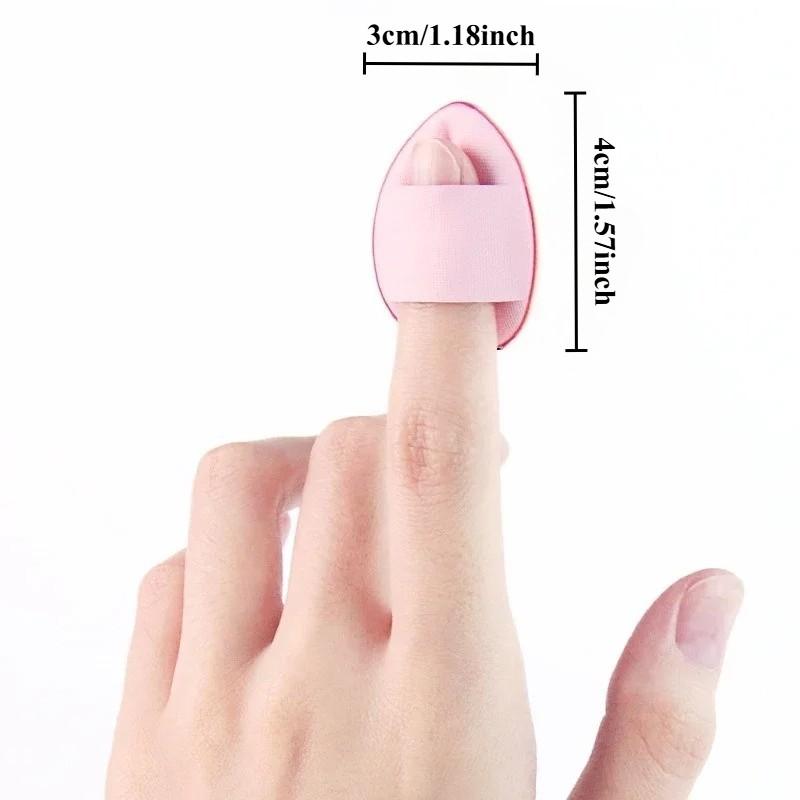 Creamy Makeup Sponge Set, Mini 5-Piece Portable Kit with Box, Finger Brush Sponges, Compact Storage Solution for Travel & Home Use