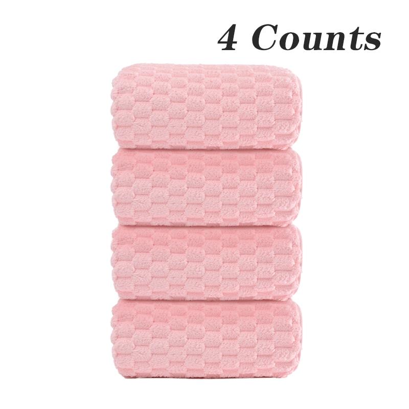 Soft Microfiber Bath Towel Set, 4 Counts/set Colorful Water Absorbent Towel, Suitable for Beaches, Bathrooms, Camping, Spas, Fast Drying, Suitable for Gym, Travel and Daily Comfort, Premium Bath Towels
