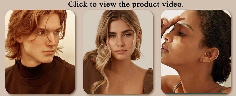 5Pcs G23 Titanium Nose Rings Hoops 20G 18G 16G Clicker Hinged Piercing Hoop Body Piercing Rings for Septum Cartilage Daith Rook Lip Tragus Helix Conch Ear Lobe Earrings Hypoallergenic Nose Piercing Jewelry Women Men 6/7/8/9/10mm