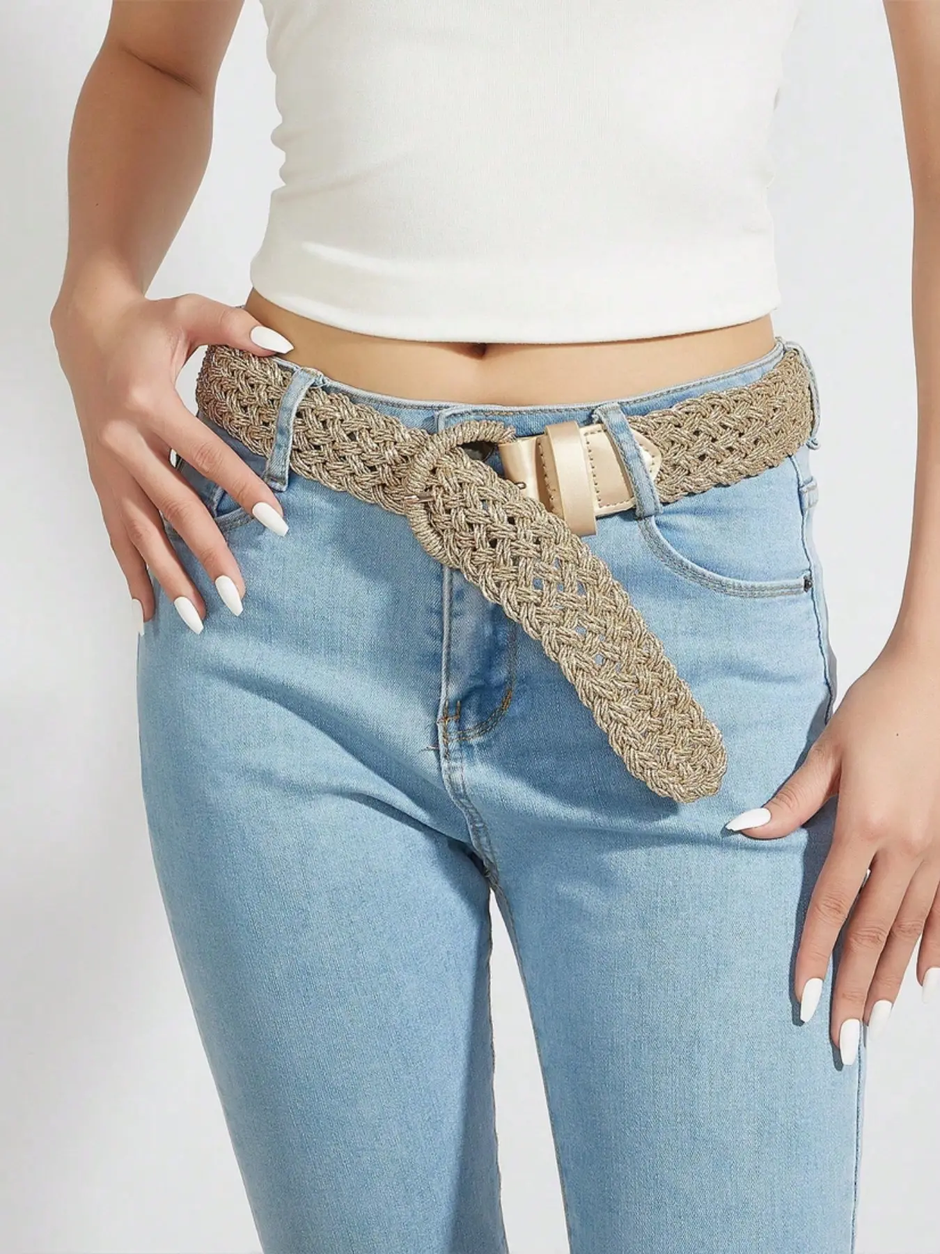 1pc Women's Sparkling Rhinestone Belt, Bling Bling PU Leather Sequin Buckle Waistband, Stylish and Versatile Sequined Buckle Belt, Perfect for a Valentine's Day date, and a Great Gift for Mom