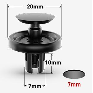 Nilight 100pcs Engine Under Cover Push-Type Retainer Replaces Lexus & Toyota 90467-07201 Quality Nylon Push Rivets with Bonus Fastener Remover Car Replacement Automotive dealsforyoudays