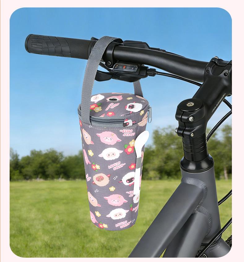 Cute Cartoon Handheld Water Cup Insulation Bag, Milk Tea Cup Insulation Sleeve, Water Cup Dustproof Storage Pouch, Portable Drinkware Organizer