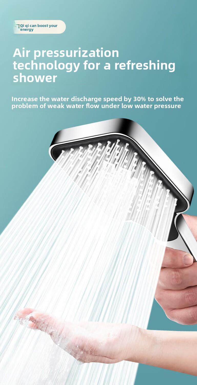 High-pressure shower head, pressurized shower set, bathroom shower spray, high-pressure single-head shower head