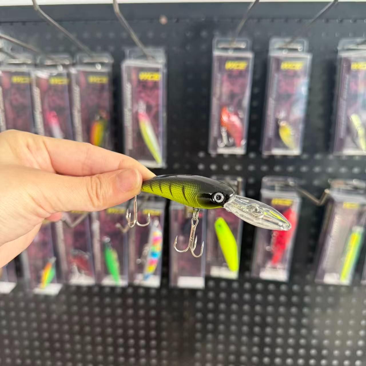 Large brand replica, popular, 1pcs, long tongue Xiaomi Nuo Xiang Zhu floating waterway sub hard bait fake bait, suitable for freshwater and seawater fishing accessories fishing gear supplies