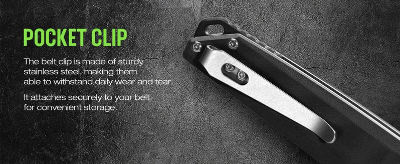 #JumpstartSale MOSSY OAK Folding Pocket Knife, 3.5-Inch D2 Steel Drop Point Blade, G10 Handle, Small EDC Knife with Belt Clip for Camping, Hiking