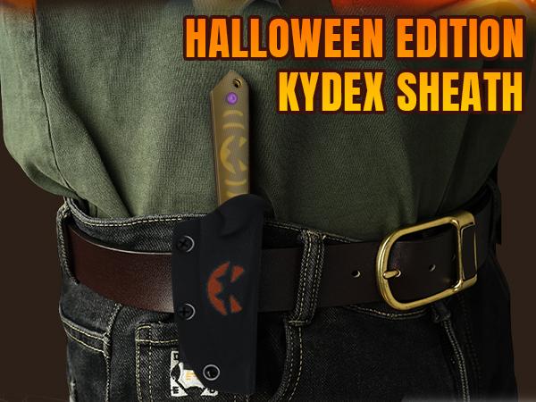 Kizer Halloween Mini Harpoon 3V Steel PEI 1040SHW1, Halloween Theme Design, Men Gift fort EDC knife edc tool Halloween Car-Themed EDC Knife Set