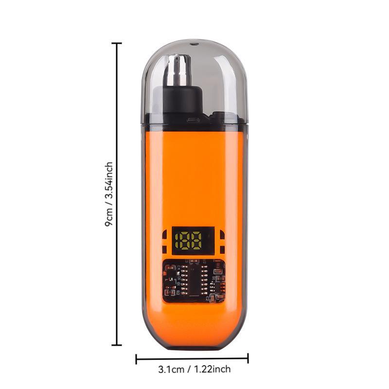 Portable Mini Nose Hair Trimmer, Nasal Hair Remover, Beard Razor, Digital Beard Trimmers, Cordless Trimmers, Personal Care Grooming Tool for Men & Women, Daily Facial Cleanser