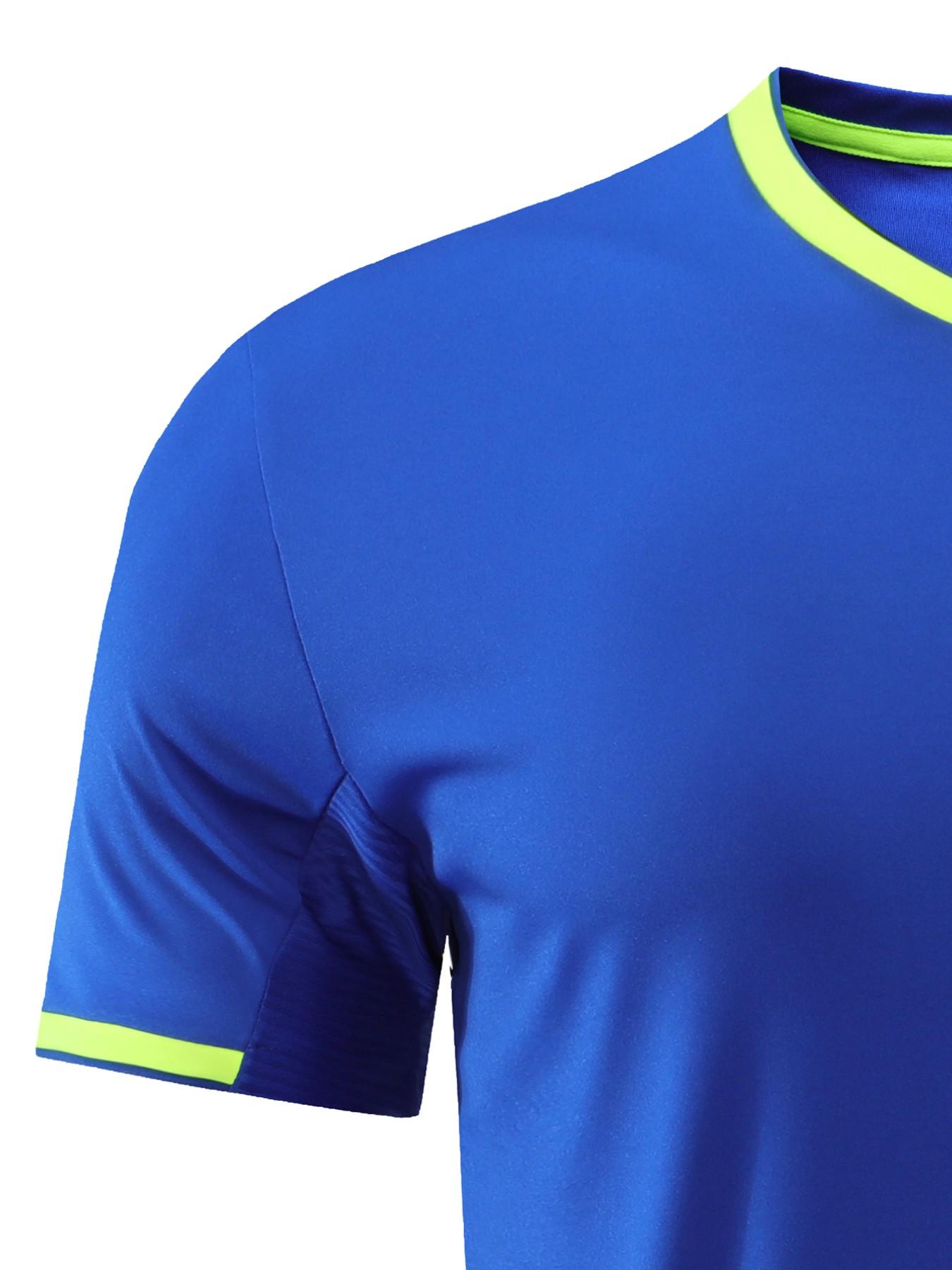 Brazilian Style Football Jersey Set, Unisex Quick-Dry Soccer #10, Moisture-Wicking Sportswear for Training, Activities, Casual Wear