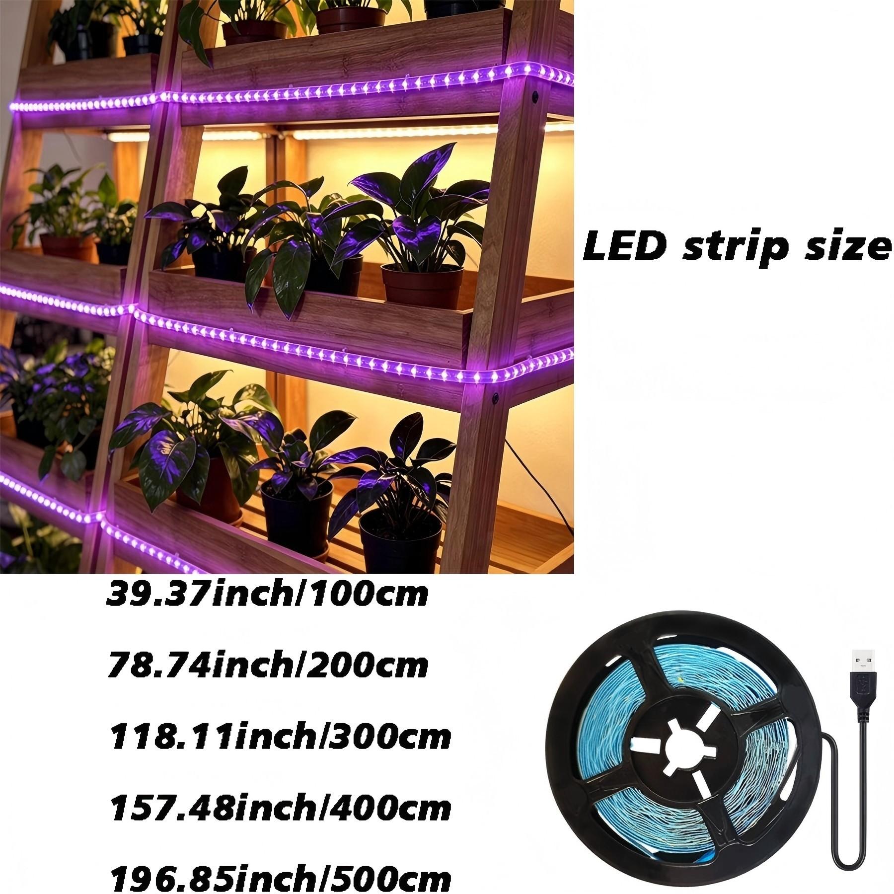 1PC USB Powered LED Plant Growth Light Strip, Ideal for Indoor Flowers, Vegetables, Fruits, Auxiliary Lighting.
