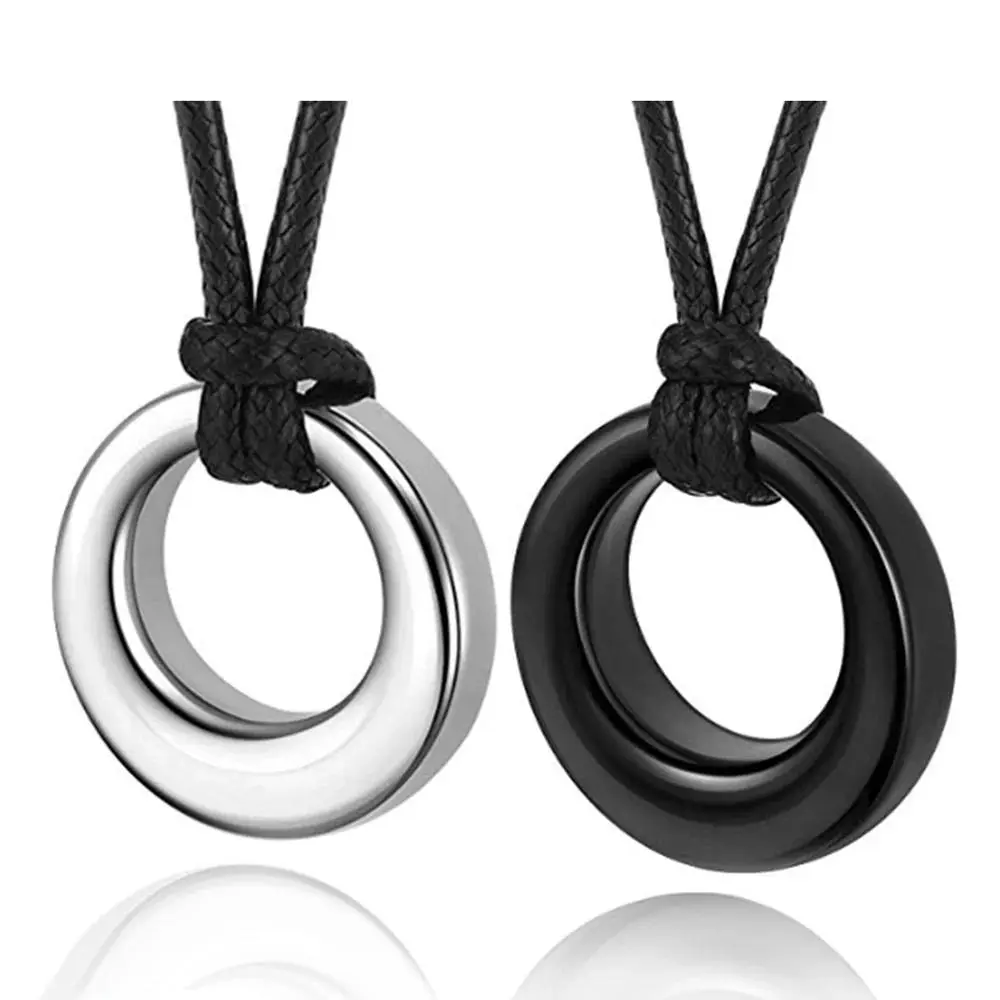 Cremation Urn Necklace for Ashes, Engraved Stainless Steel Eternity Circle Pendant, 100% Water Resistant Memorial Keepsake with Funnel, Memorial Gift, Threaded Screw Top, Superior Sealing Ability, Ashes Holder, Anniversary