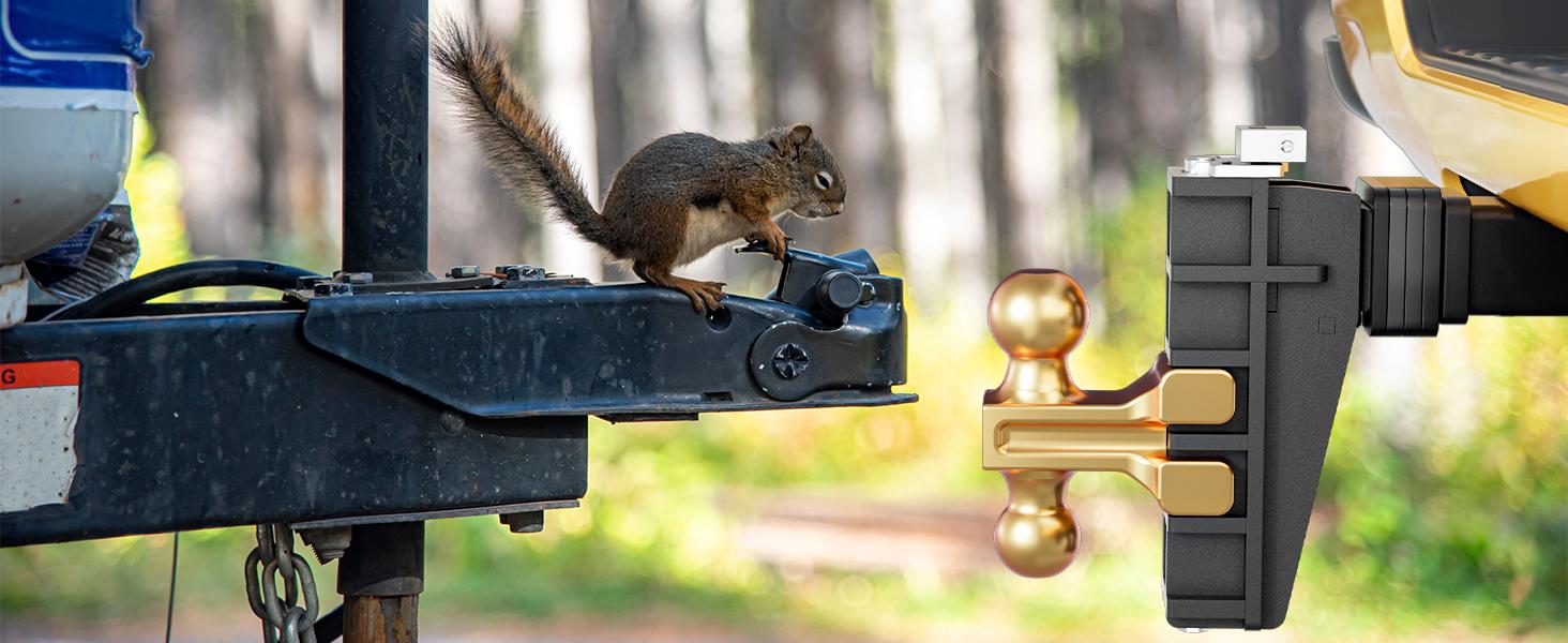 Adjustable Trailer Hitch 2" Receiver 6" Drop Tow Hitch GWT 25000LB Heavy Duty US