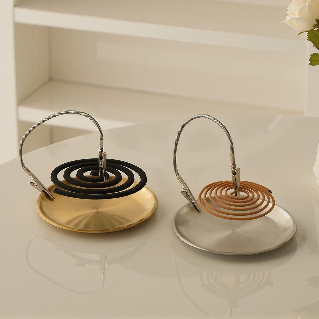 Home Metal Mosquito Repellent Holder, Multi-Functional Extended Dual-Head Mosquito Clip Stand, Space-Saving Iron Mosquito Rack