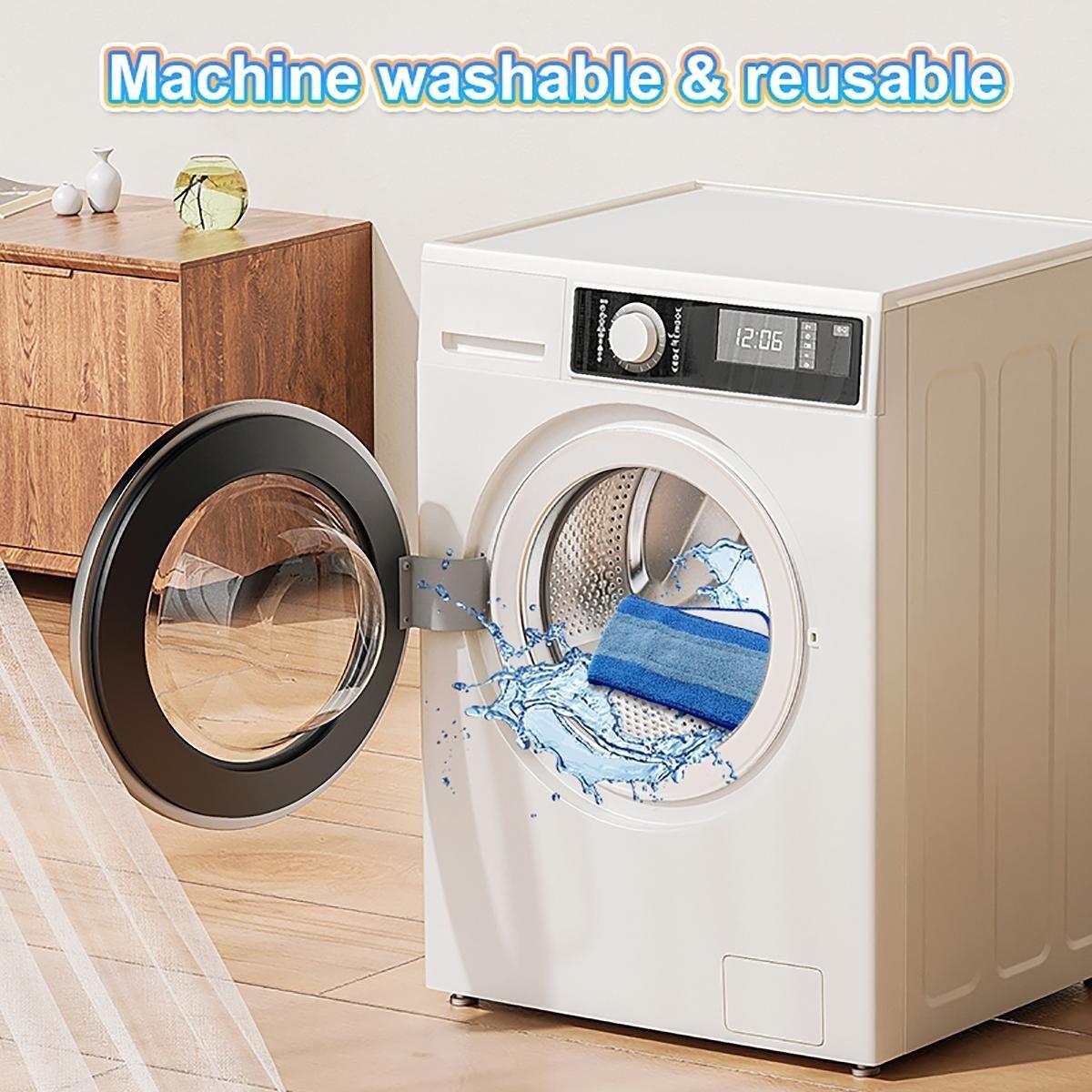 5/8pcs Microfiber Mop Replacement Pads, High Absorbent Cleaning Mats, Easy Install, Suitable for All Floors, Kitchen Bathroom Living Room