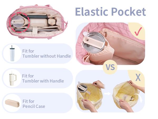 Wandering Nature Puffer Tote Bag for Women – Quilted Laptop Shoulder Bag with Cup Holder, Trolley Sleeve, and Multiple Compartments, Lightweight Travel & Work Nurse Bag Wandering Nature Puffer Tote Bag for Women – Quilted Laptop Shoulder Bag with Cup Holder, Trolley Sleeve, and Multiple Compartments, Lightweight Travel & Work Nurse Bag