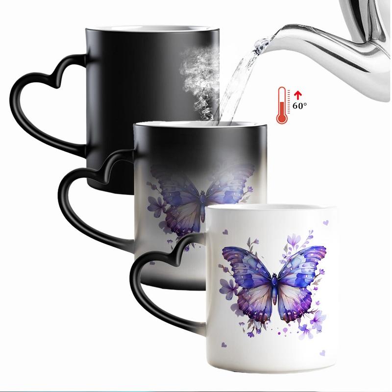Dreamy Purple Butterfly Color-Changing Mug