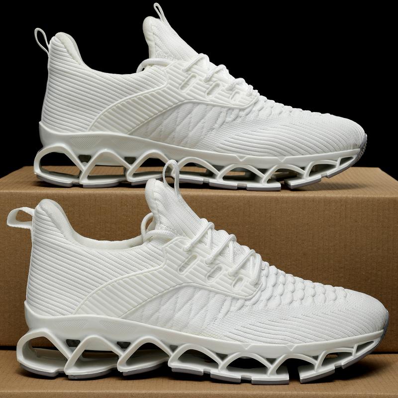 Men's Slip on Walking Running Shoes Blade Tennis Casual Fashion Sneakers Comfort Non Slip Work Sport Athletic Trainer