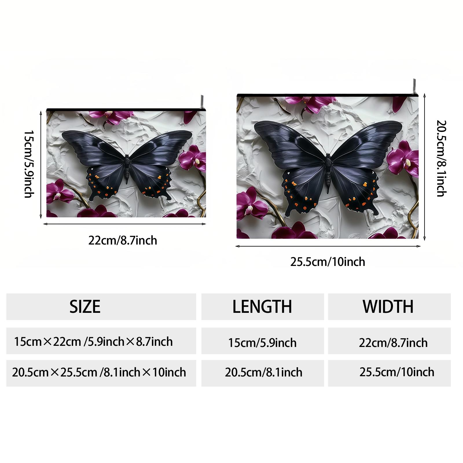 Different butterflies selection Pattern Makeup Bag, Multi-functional Storage Bag, Travel Makeup Bag, Suitable for Leisure Travel, Business Trips3.31PYT-2