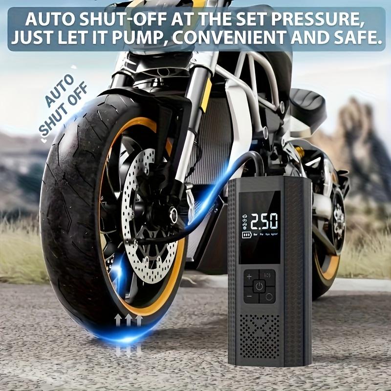 150PSI Portable Air Pump - Equipped with Digital Pressure Gauge, LED Light, USB Charging and Rechargeable Lithium Battery, Wireless Design, Suitable for Cars, Bicycles, Motorcycles, and Balls, Air Compressor, Portable Tire Inflator, Cordless Tire Inflator