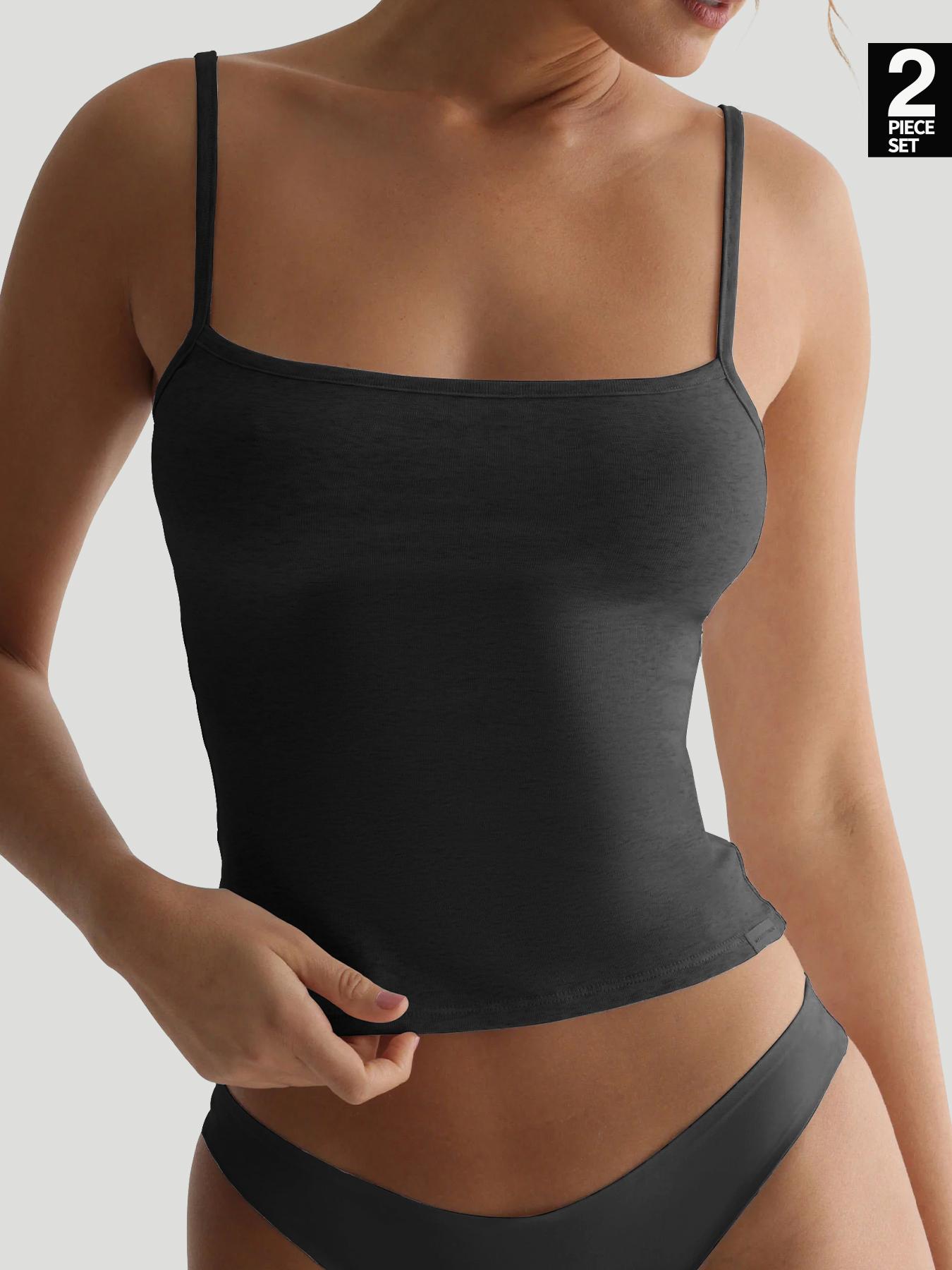 Women's Solid Cami Top & Wide Leg Pants Loungewear, Casual Comfy Pyjama Set for Women, Women's Sleepwear for Summer, Homewear, Pajamas