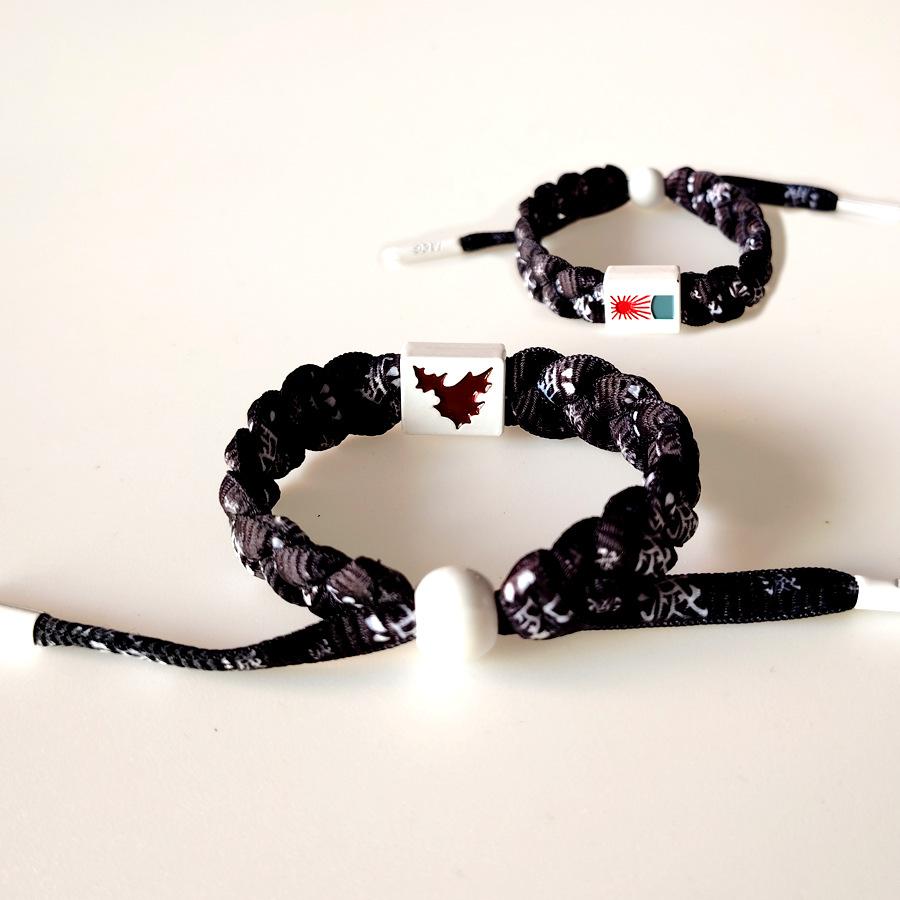 Anime Demon Slayer: Kimetsu no Yaiba, Tanjiro, Zenitsu, Tanjiro's woven bracelet, birthday gift for teenagers and couples, holiday gift, niche fashion, unique style