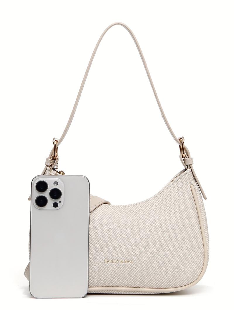 Women's Plain PU Leather Messenger Bag, Y2K Style, Adjustable Straps, Vintage Fashion Crossbody Bag, Casual Office Handbag, Fashionable Crossbody Bag