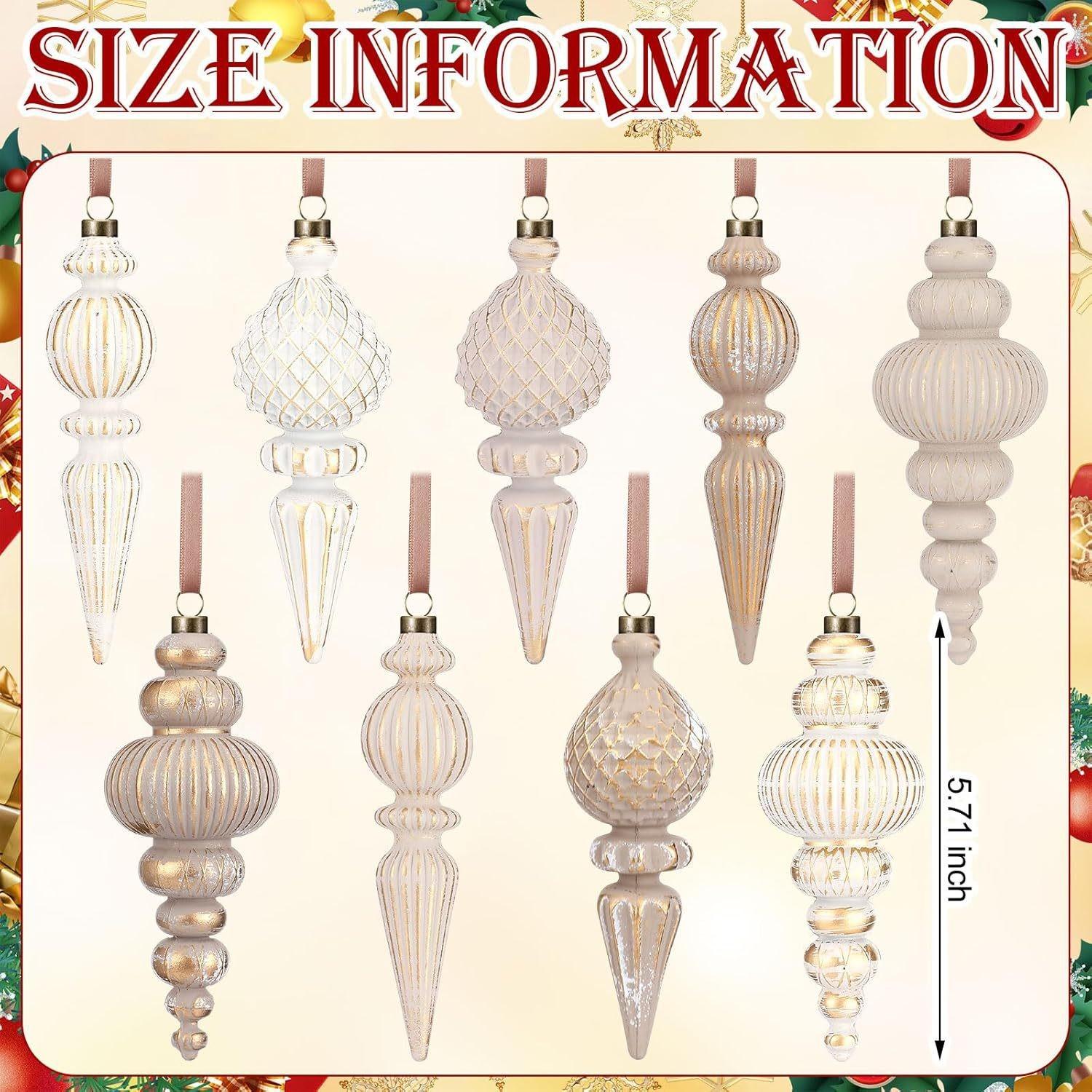 9pcs Vintage Christmas Balls, Hanging Ornament Decorations, Festive Scene Setup, Retro Holiday Accessories, Perfect for Christmas Celebrations